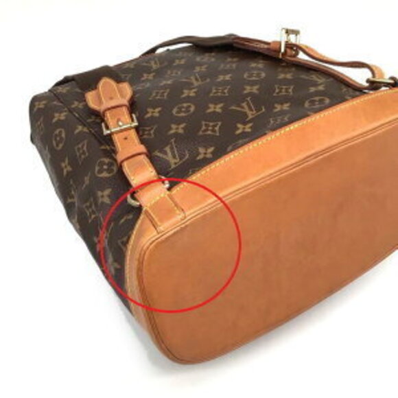 Louis Vuitton Montsouris Backpack Monogram Canvas Brown Beige - Picture 7 of 8